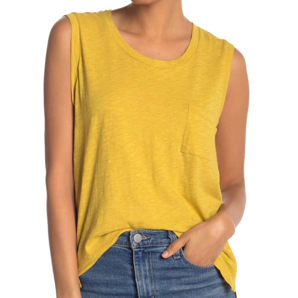 Madewell Pocket Knit Muscle Tank Top